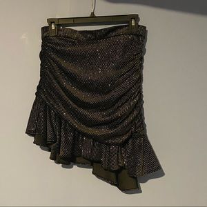 ZARA skirt|Color:Black/Shine|Size:M